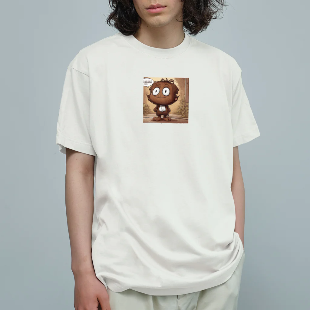 mtakeのぶらうんにーくん オーガニックコットンTシャツ