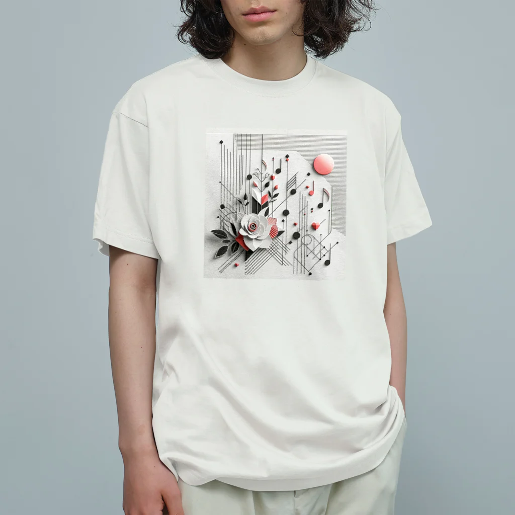 BochiBoochi-walkerのジオメトリーA45 オーガニックコットンTシャツ