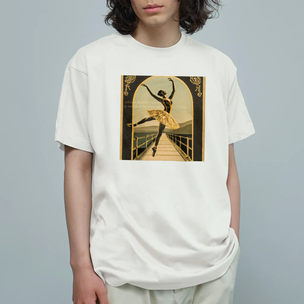 mana美術のバレリーナ#5 オーガニックコットンTシャツ