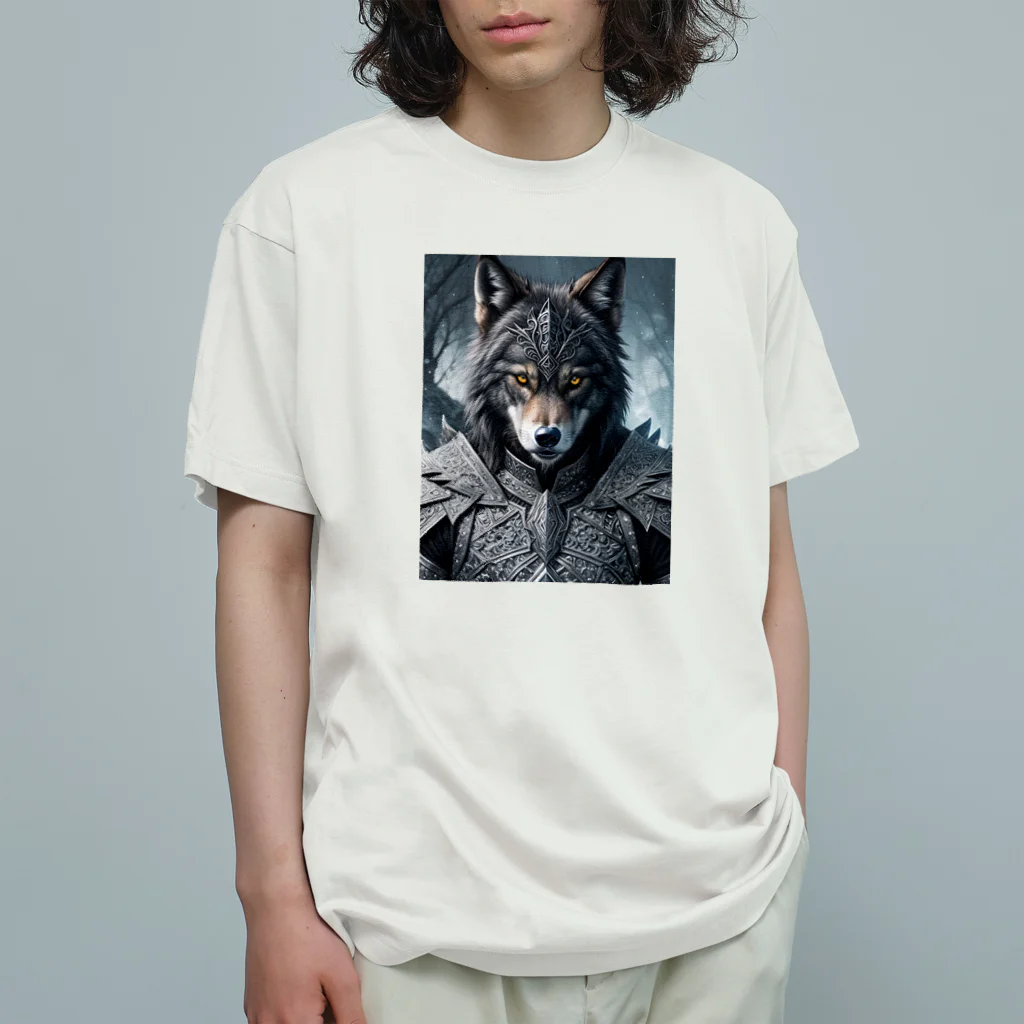 ZZRR12の月夜の守り手 - 狼の守護神 Organic Cotton T-Shirt