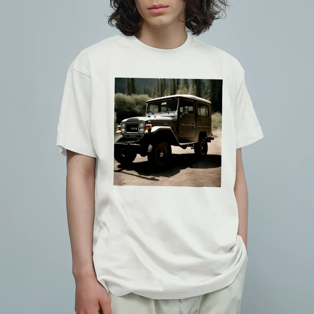 Vintage MotorVehicleのトヨタ・ランドクルーザー Organic Cotton T-Shirt