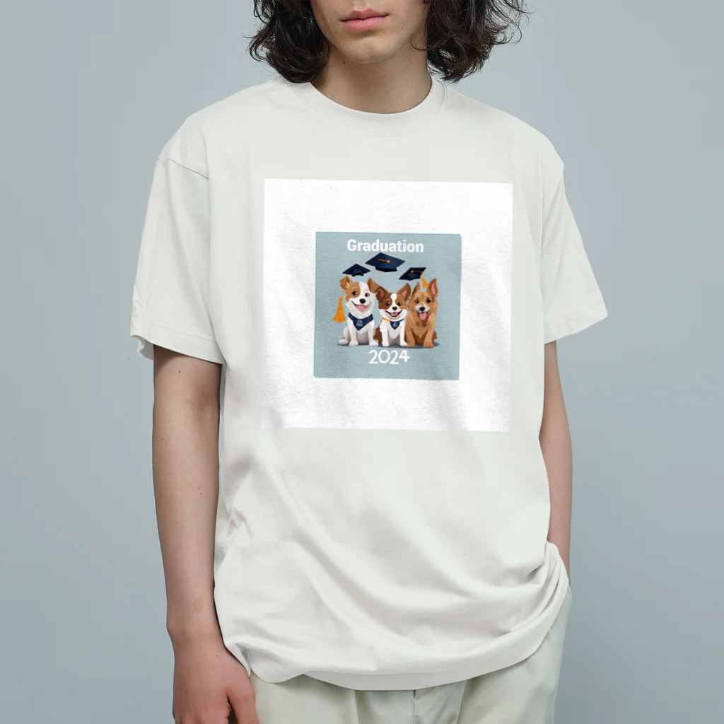 Tomo_Bluebellの2024卒業アイテム　犬 Organic Cotton T-Shirt