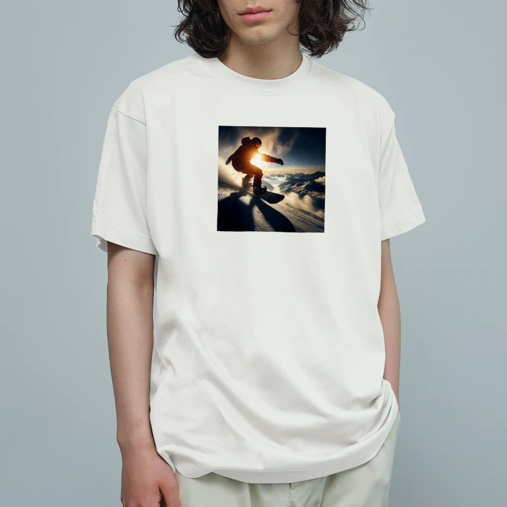 終わらない夢🌈のスノボ🏂❄ オーガニックコットンTシャツ