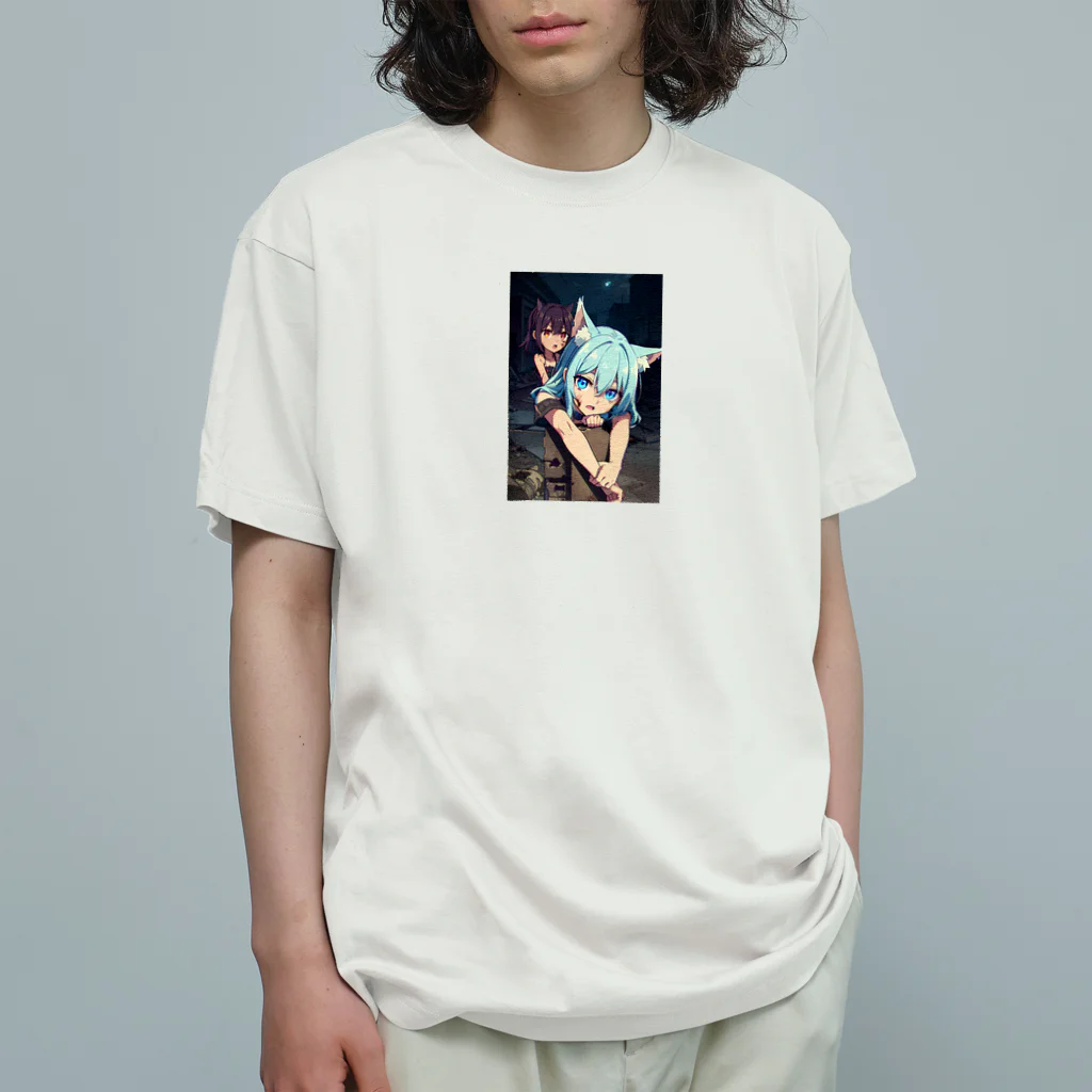 ほっこりアニメマートのゾンビィ～8 Organic Cotton T-Shirt