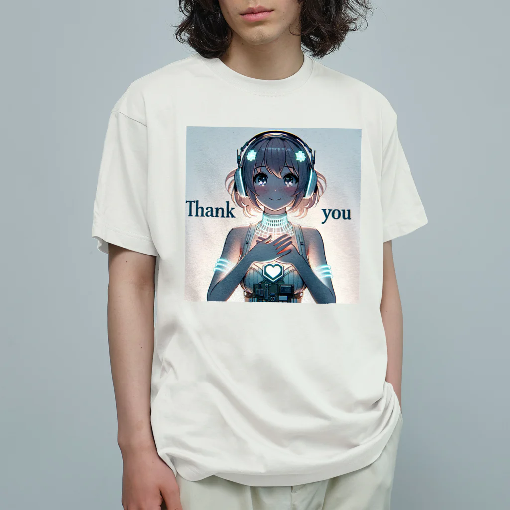 iSysのゲーミング少女ピーシーフォー オーガニックコットンTシャツ