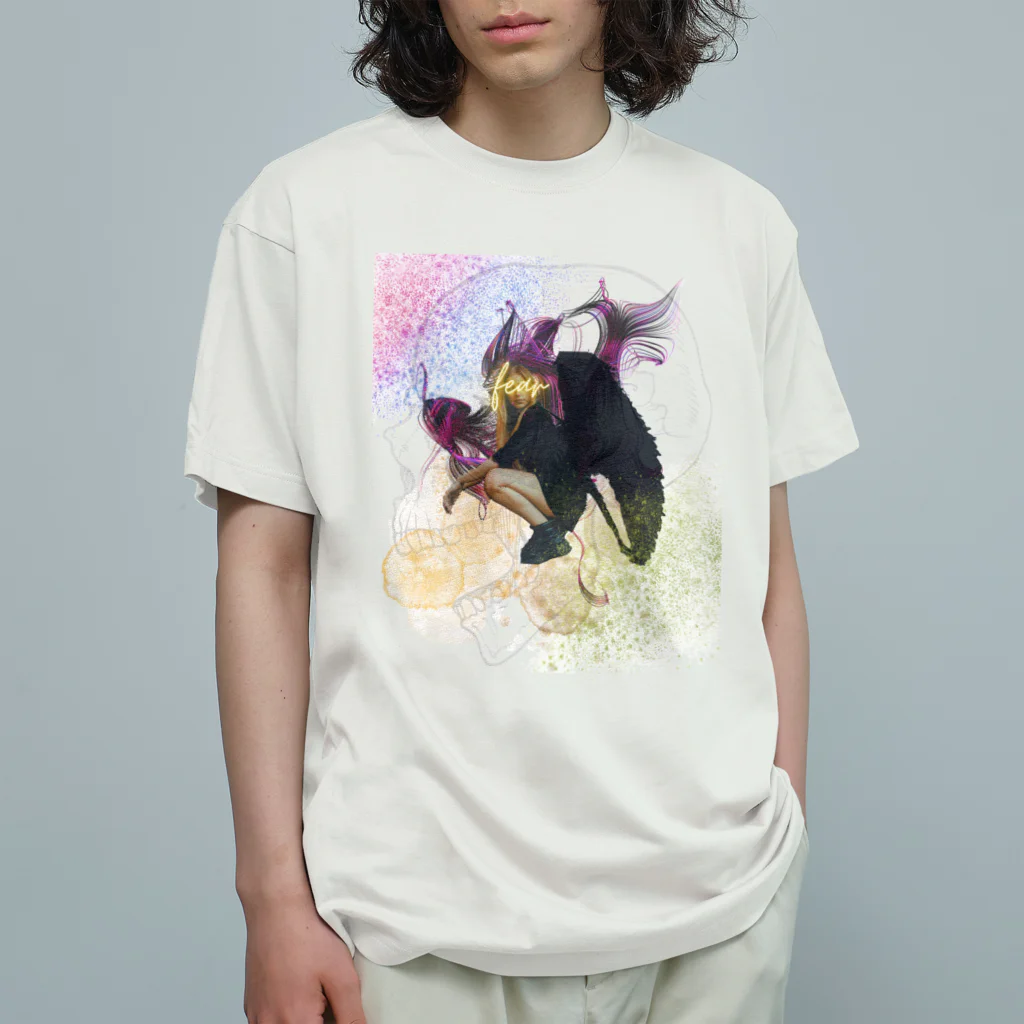 CurtainCallのfear 悪魔 オーガニックコットンTシャツ