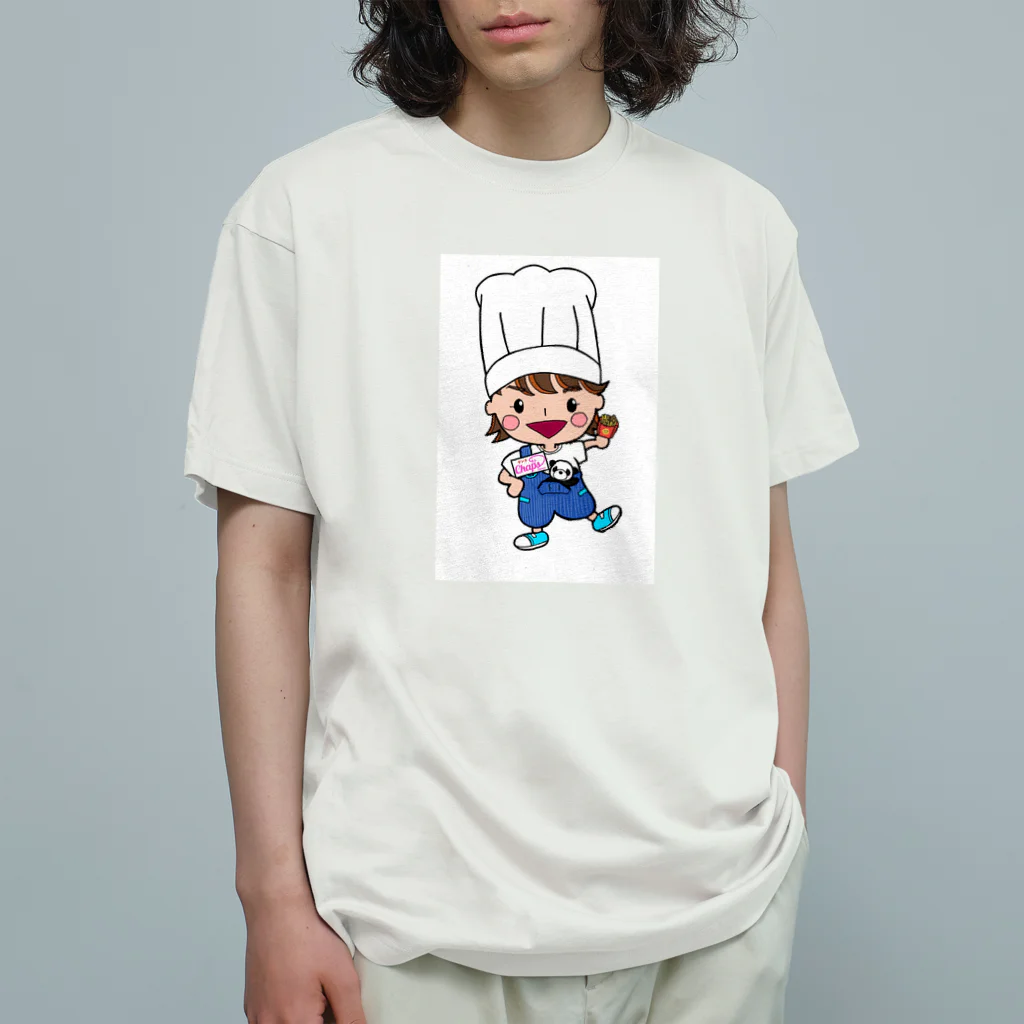 なるみ堂もりたなみこのちえのコックさん オーガニックコットンTシャツ