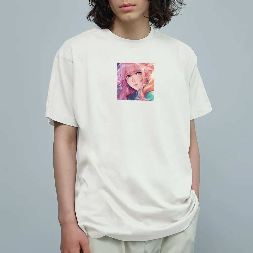 Kyon_IllustItemShopのアーティストのアンニュイ美人 オーガニックコットンTシャツ
