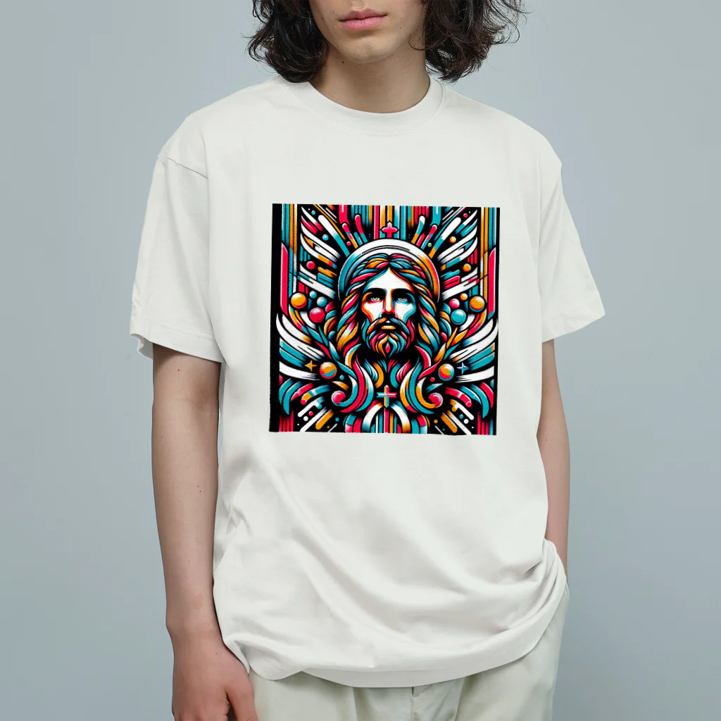 Kuris-DesignのThanks GOD,I'm alive. オーガニックコットンTシャツ