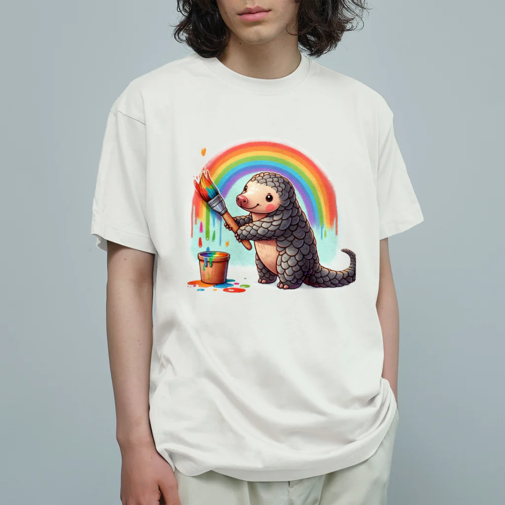 STOP POACHNGのPANGOLIN（センザンコウ） オーガニックコットンTシャツ