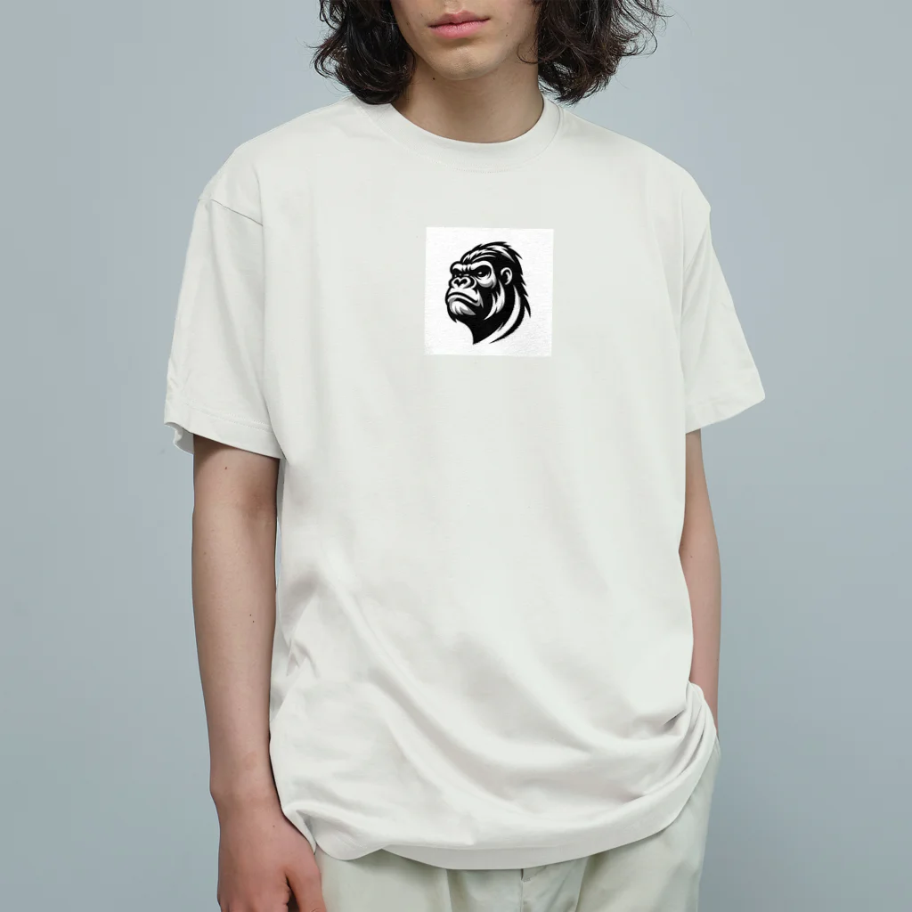 gogodiggerのゴリラ顔 Organic Cotton T-Shirt