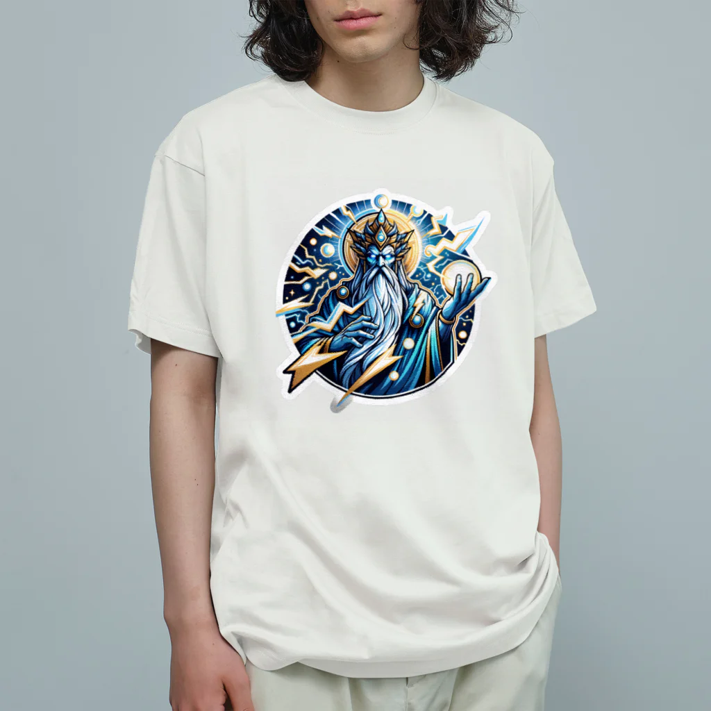 かーふくんのあがきショップの雷鳴のソラリオン オーガニックコットンTシャツ