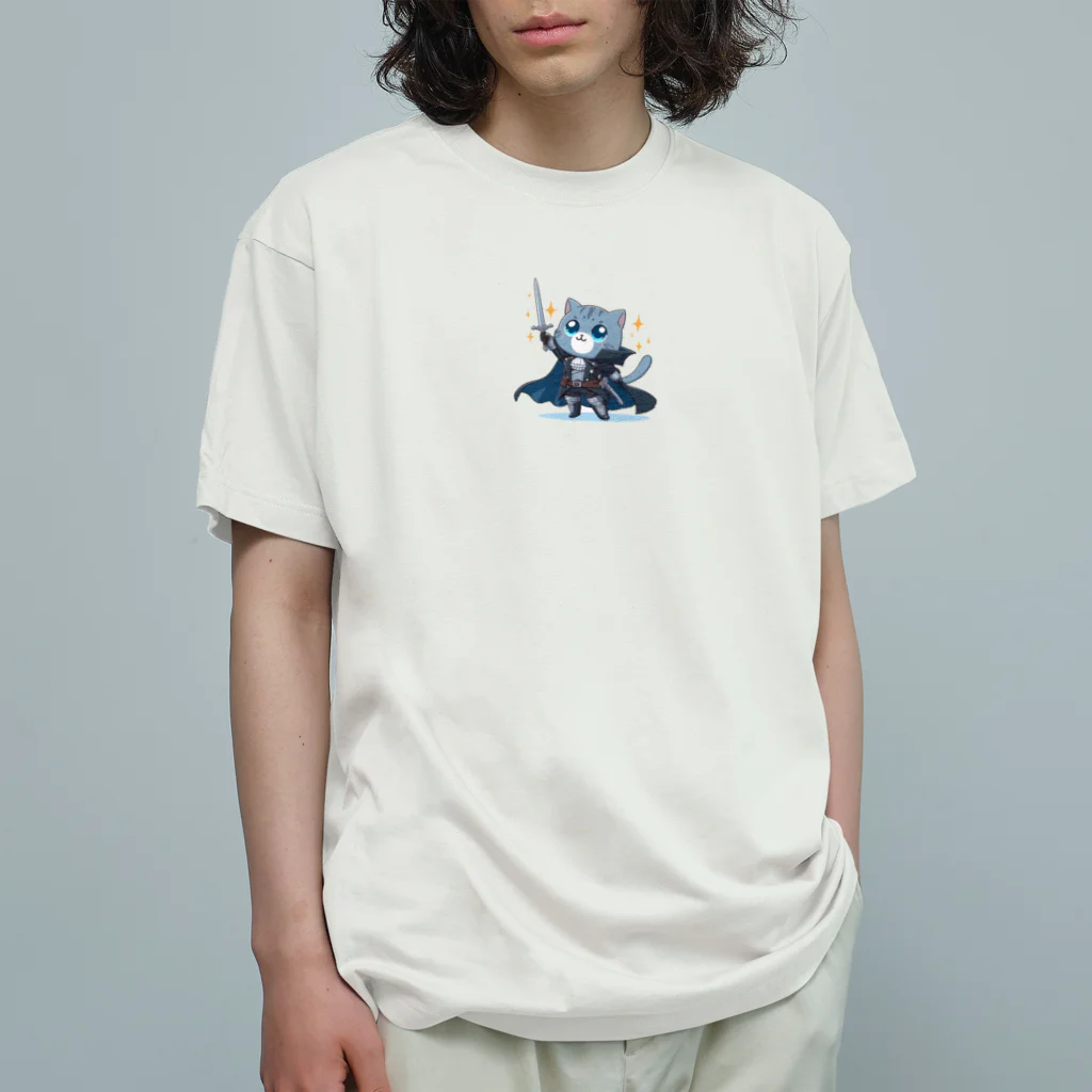 TOSHIRO-Tのファンタジー猫シリーズ・勇者 Organic Cotton T-Shirt