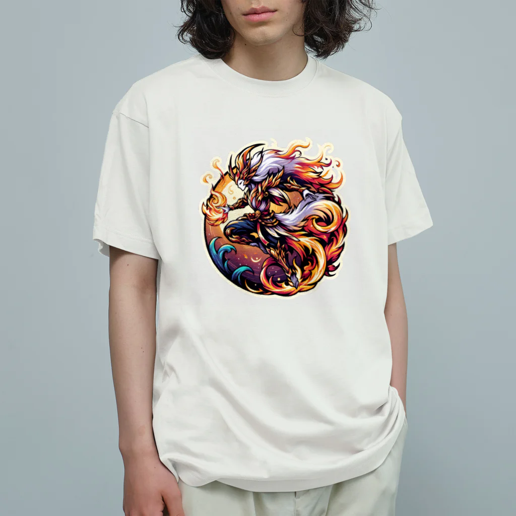 かーふくんのあがきショップの炎風（エンプウ） オーガニックコットンTシャツ