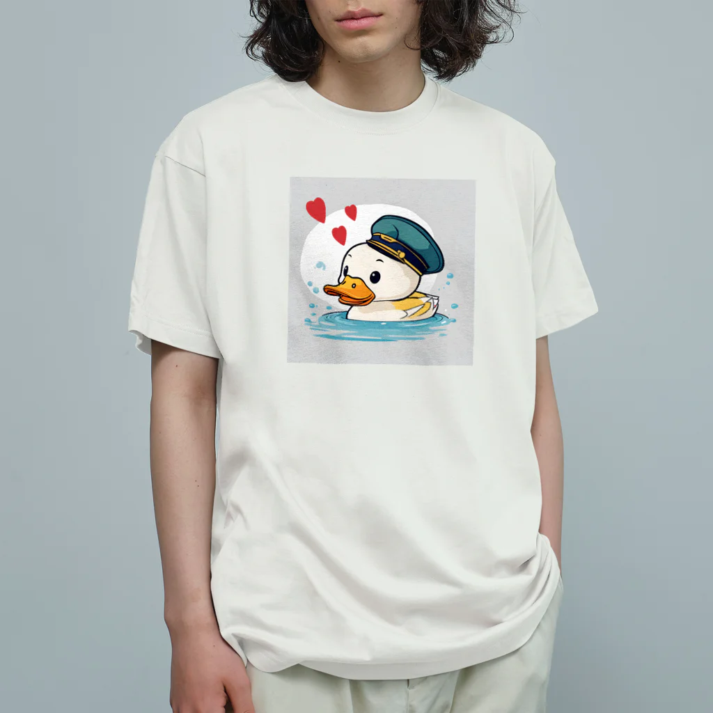 ザ☆めんまのお店のゆっくり進行☆あひる隊長！ オーガニックコットンTシャツ