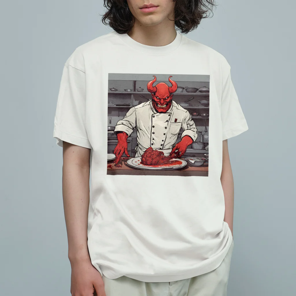 d-design-labのdevil's cookingグッズ オーガニックコットンTシャツ