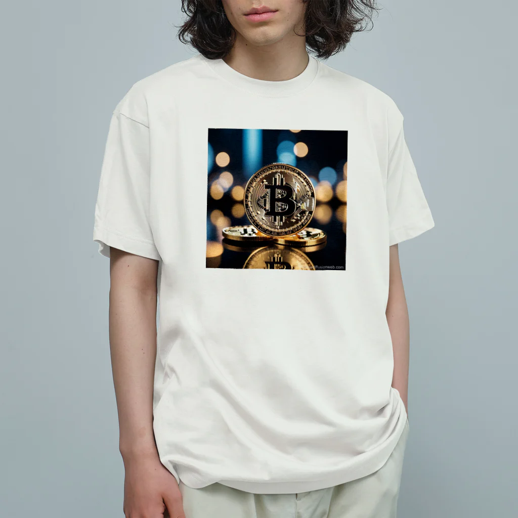 IsaRianのビットコイン オーガニックコットンTシャツ