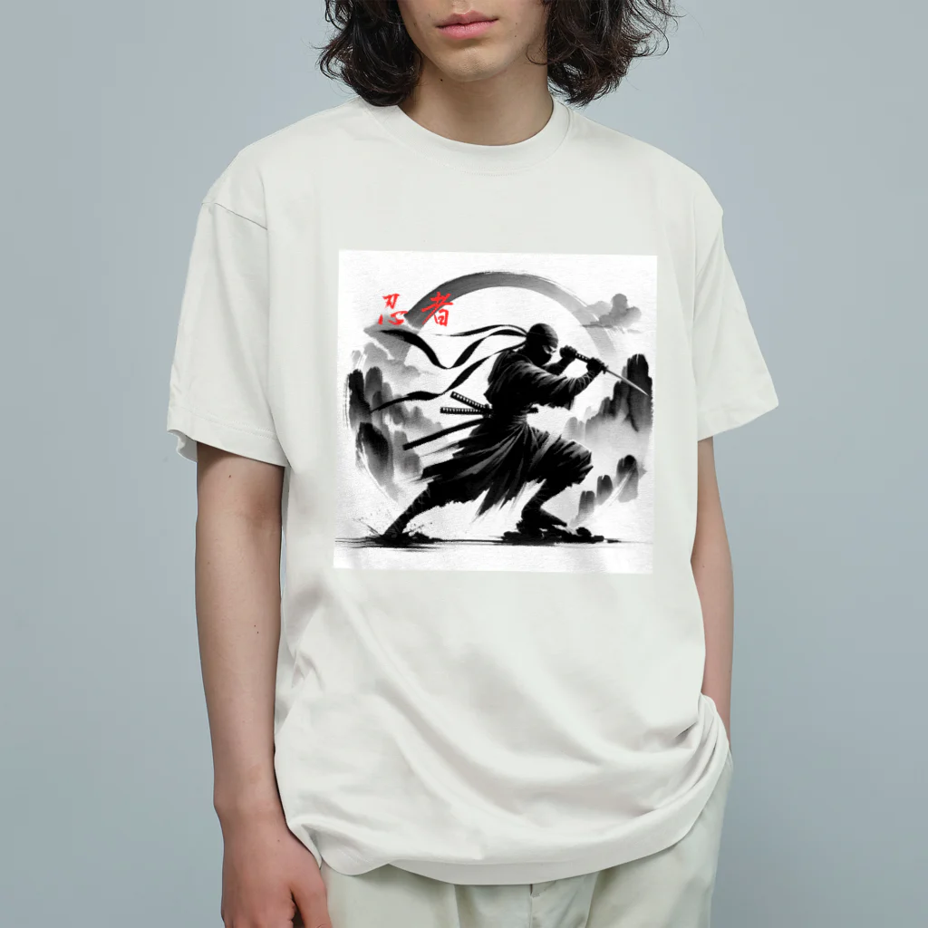 影の戦士コレクションの忍びの風 Organic Cotton T-Shirt