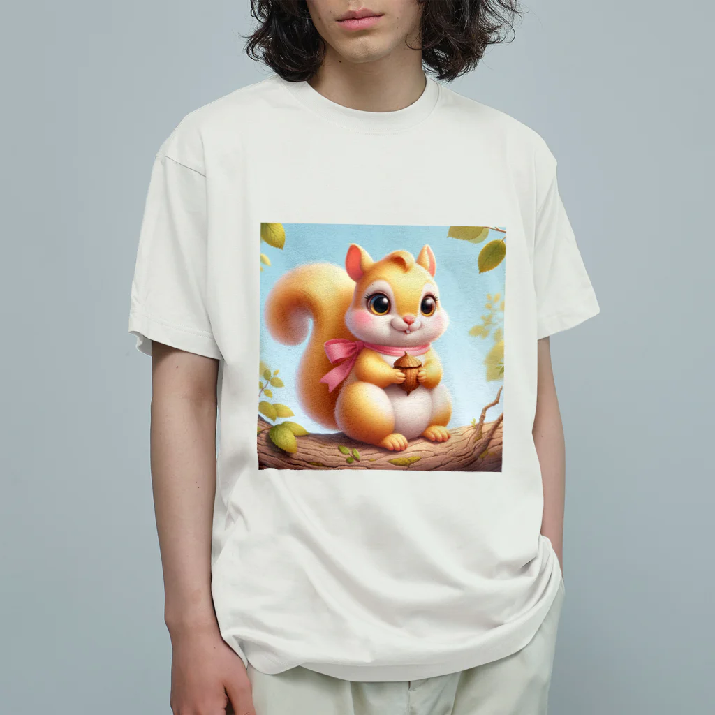 117hibikiのリス🐿 オーガニックコットンTシャツ