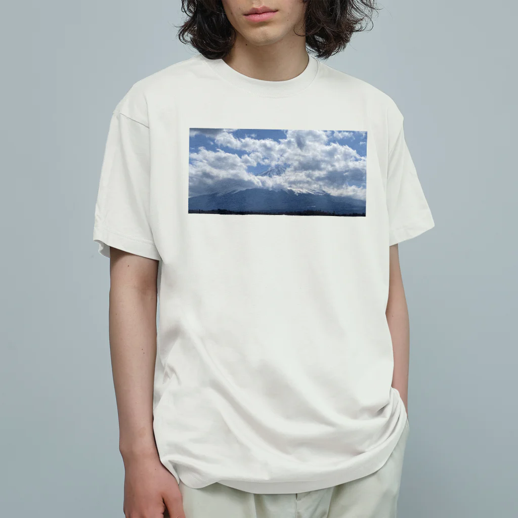 きょ✿˘︶˘✿ .｡.:* ♬*゜のかくれんぼ富士山 Organic Cotton T-Shirt