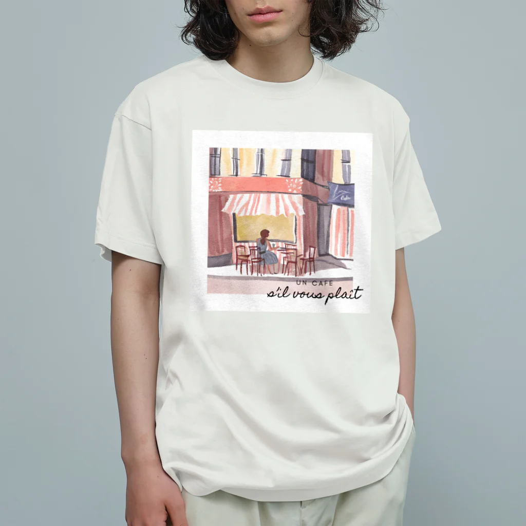 COZY ILLUSTRATION COMPANYのCAFE TIME Organic Cotton T-Shirt