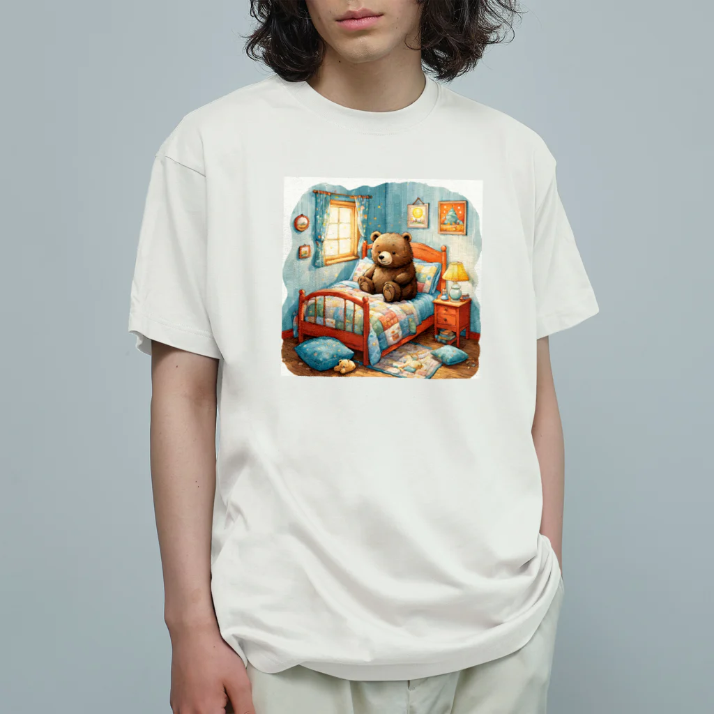masa0801_のかわいいくまが座ってる😍 Organic Cotton T-Shirt