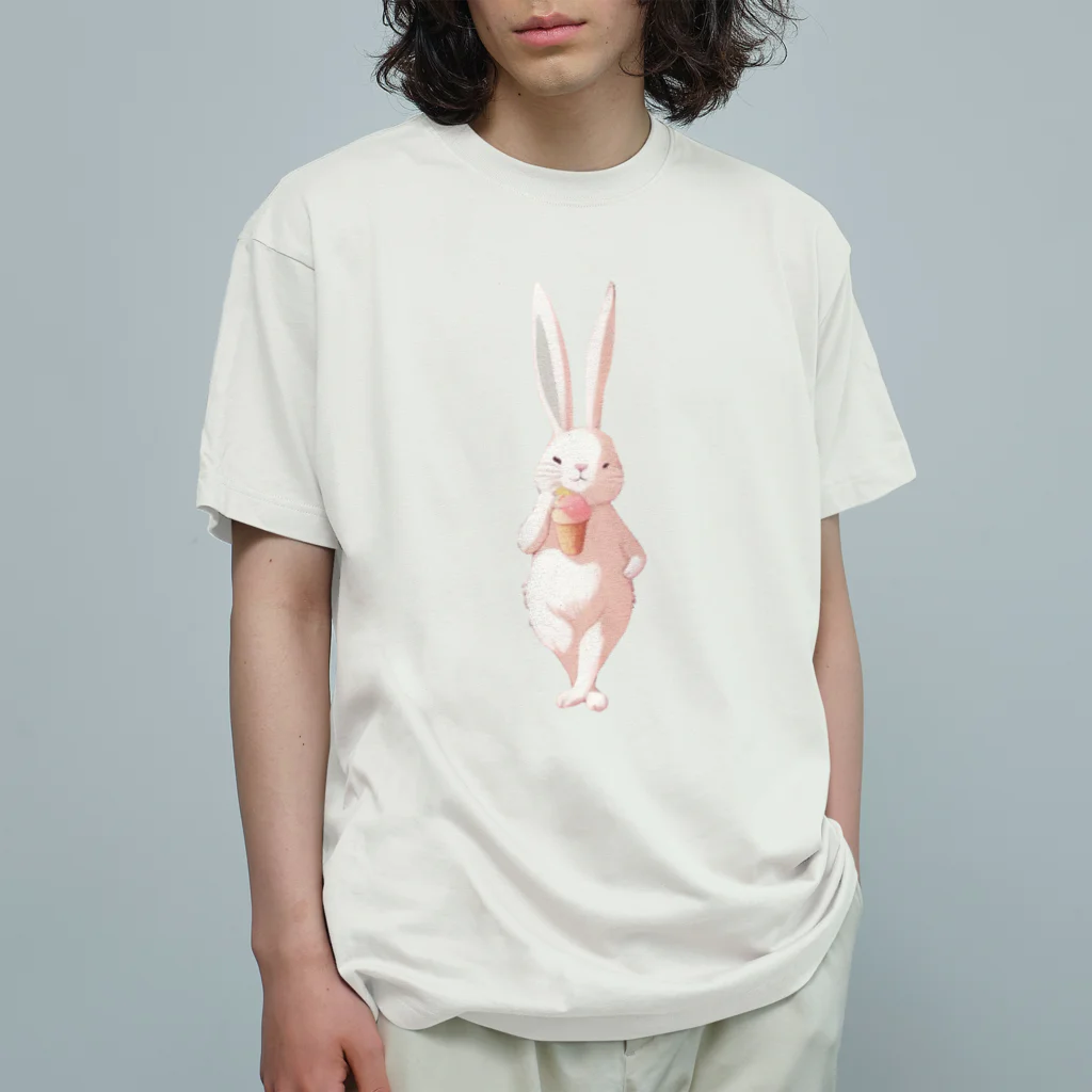 NaROOMのPopular Rabbit 🐰 オーガニックコットンTシャツ