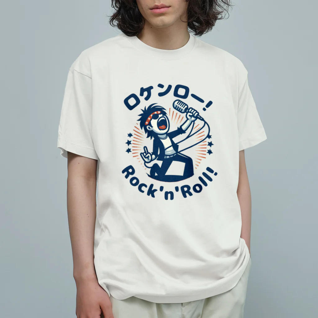 ロック堂のロケンロー オーガニックコットンTシャツ