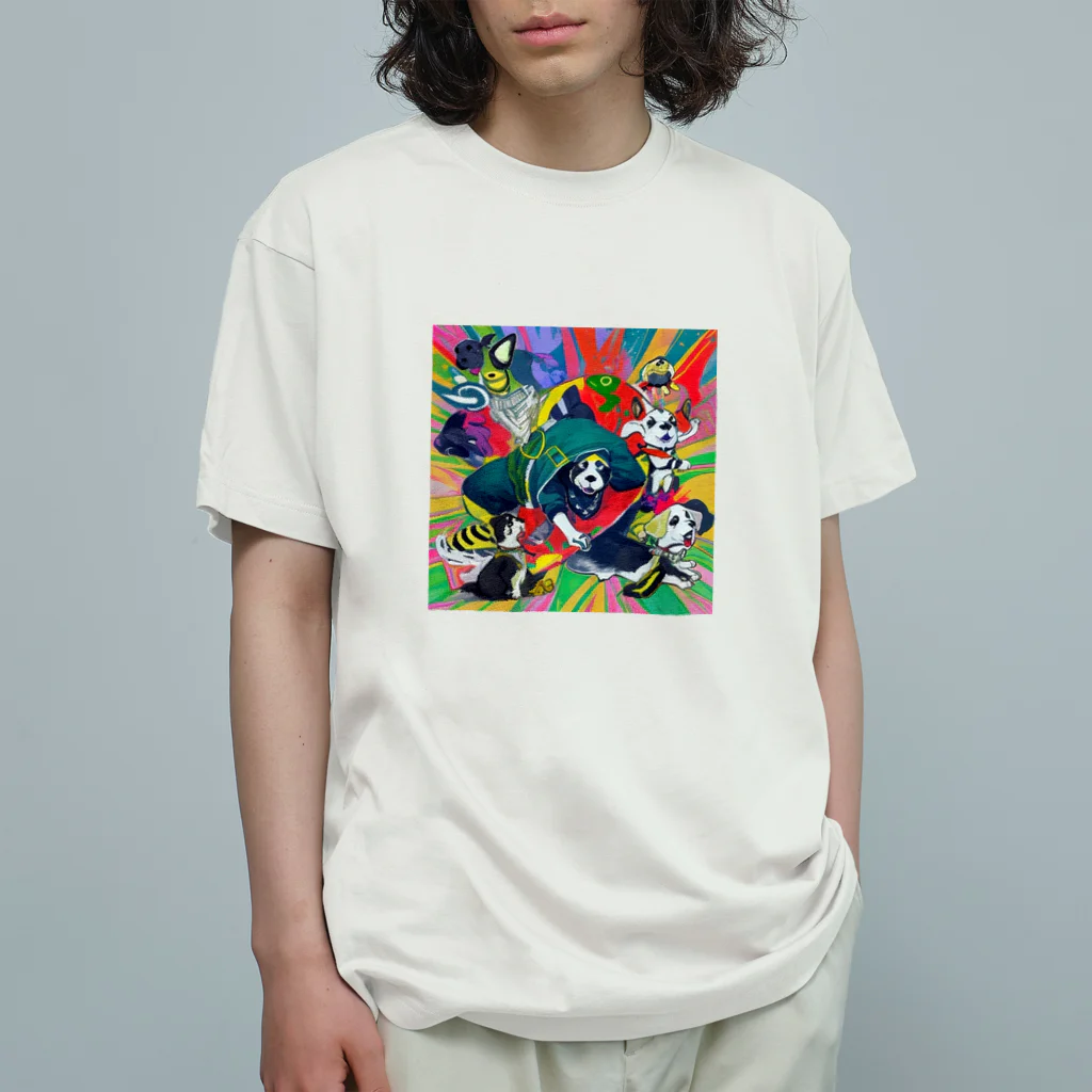 FoL_andのdogまん オーガニックコットンTシャツ