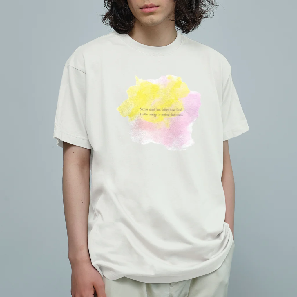 mame SHOPのKUMO☁️×名言　Spring ver. Organic Cotton T-Shirt