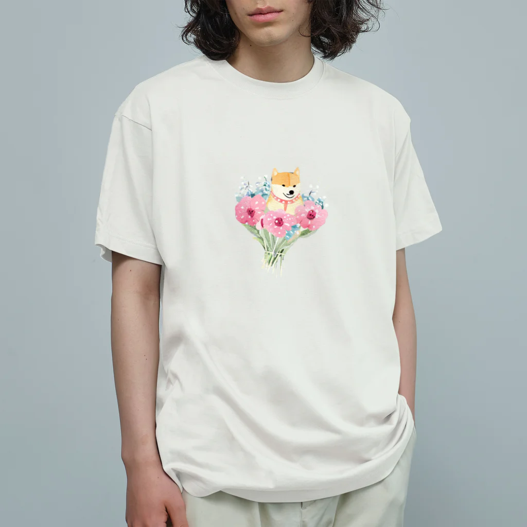 Wifebearの花束としばまる Organic Cotton T-Shirt