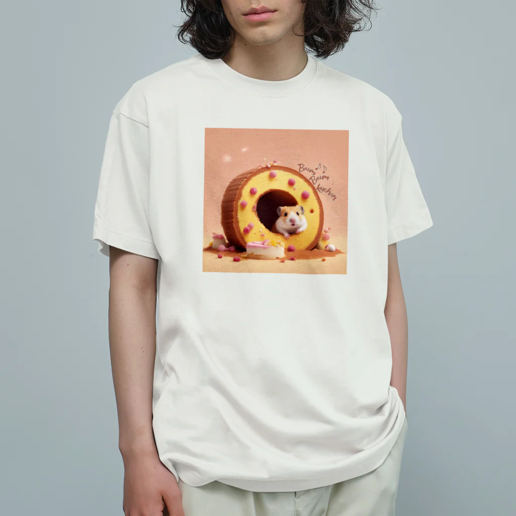 NaROOMのバウムクーヘンの穴 🐹 オーガニックコットンTシャツ