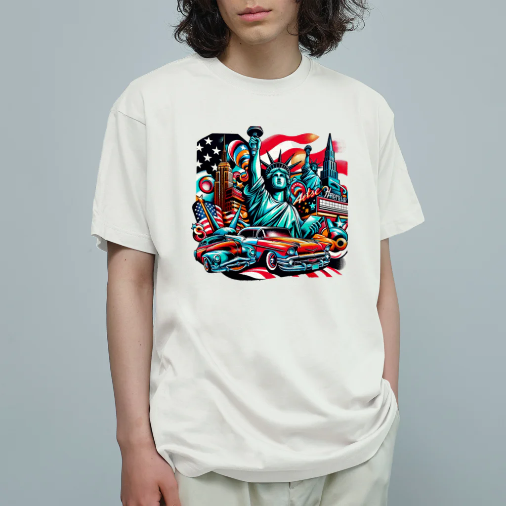 Sunlit HorizonのThe アメリカン・ドリーム Organic Cotton T-Shirt