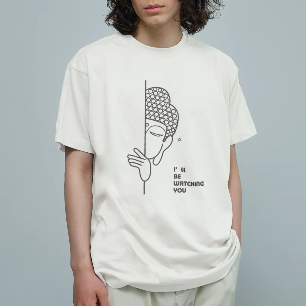 Bo tree teeのWatch  (gray / ロゴマークあり) Organic Cotton T-Shirt