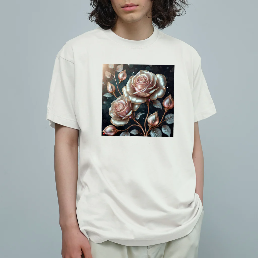 ALICE_nonのパールばら Organic Cotton T-Shirt