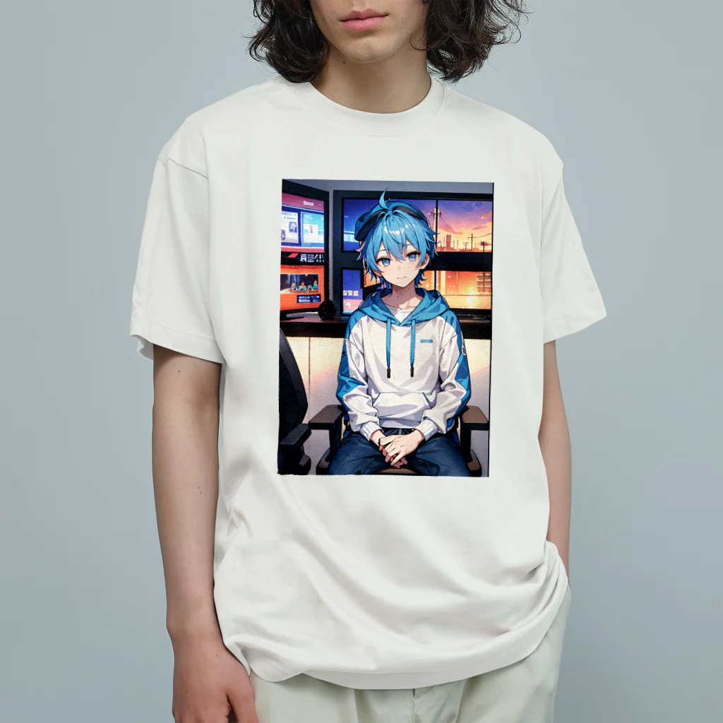 にこにこイケメンファクトリーの二橋 黎（ふたばし れい：Hutabasi rei）～星屑のアイドル～ オーガニックコットンTシャツ