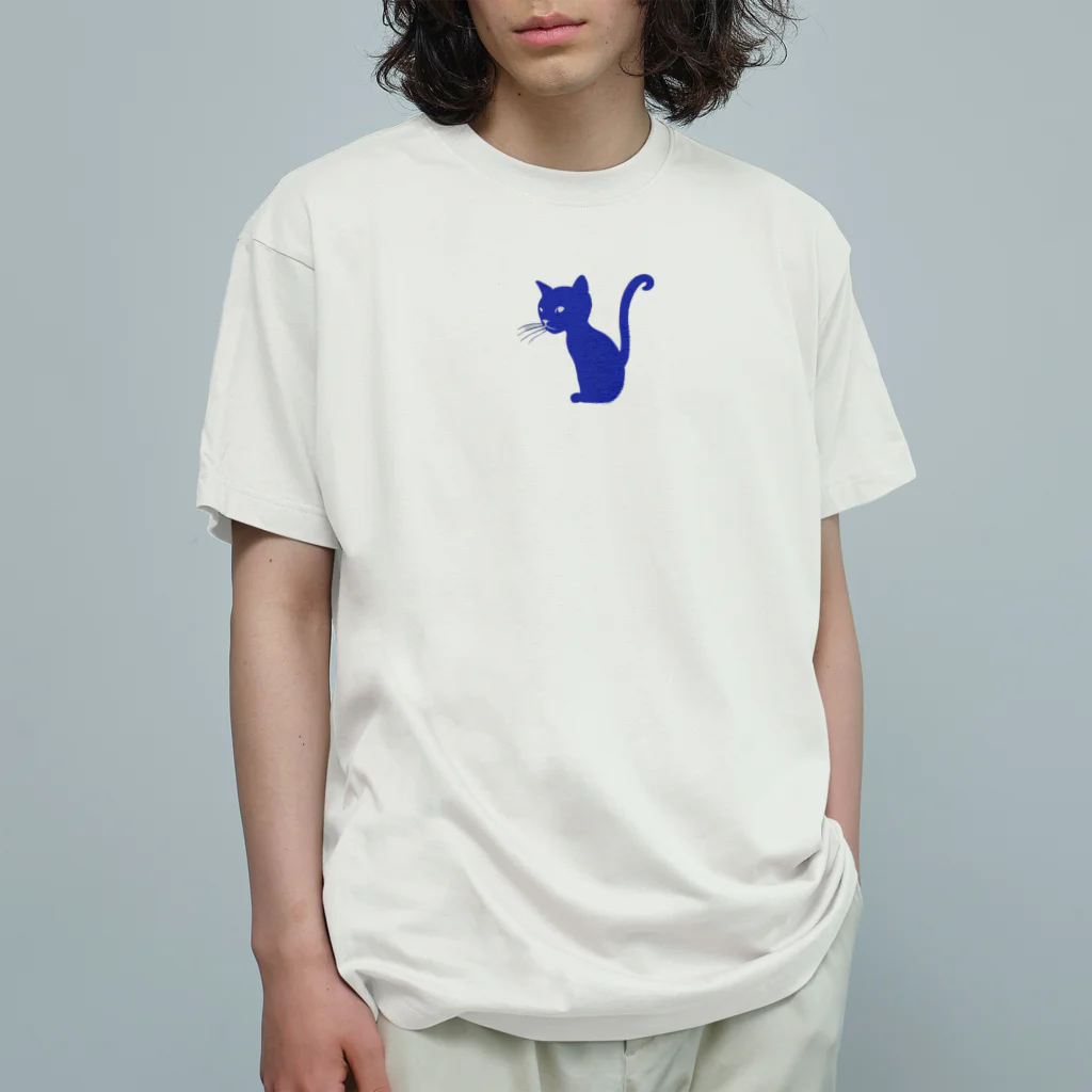 MEGROOVEのシルエットにゃん🐱 オーガニックコットンTシャツ