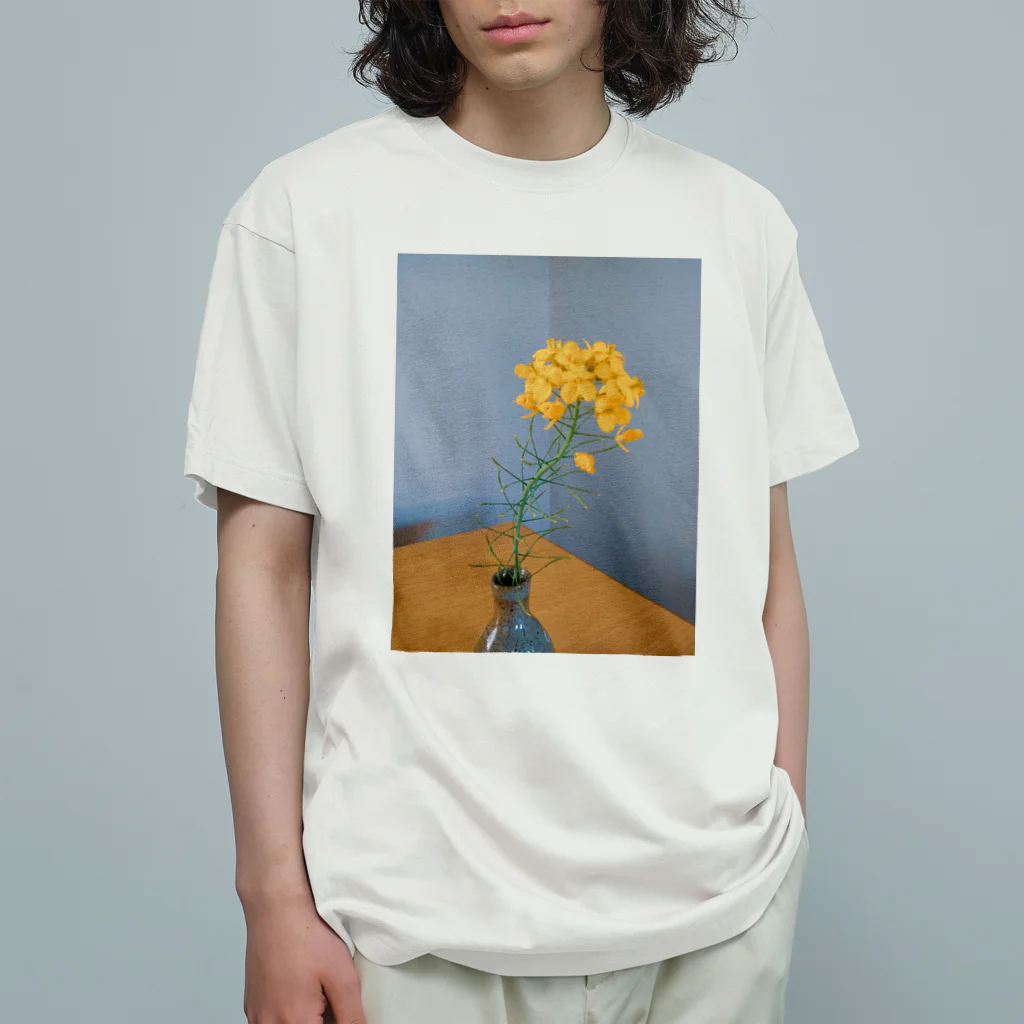 イエローローズのほっくり菜の花 オーガニックコットンTシャツ