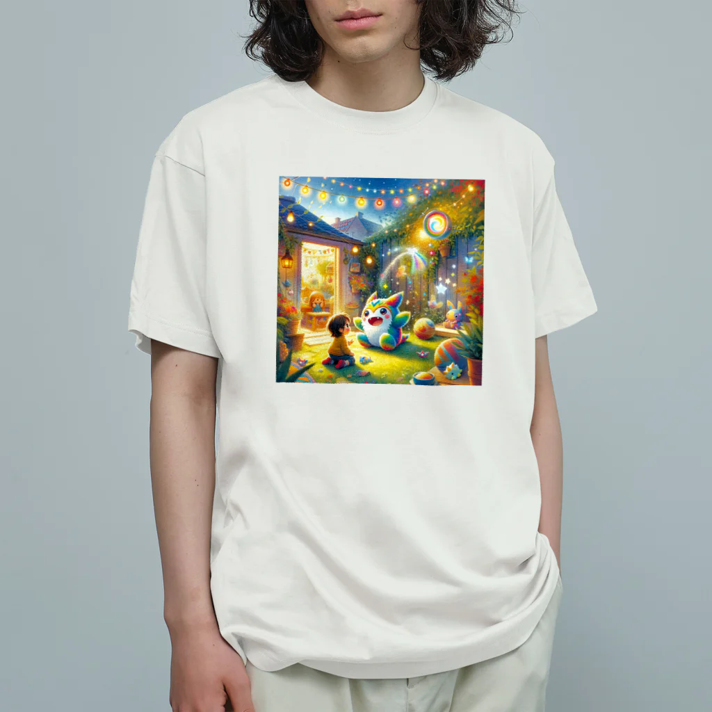 ほっこり絵音舎のふしぎなおともだち Organic Cotton T-Shirt