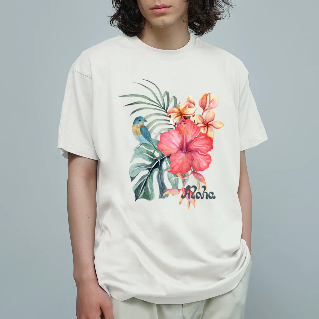 きら星のALOHA オーガニックコットンTシャツ