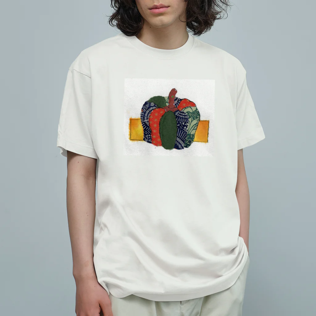 とみよのちぎり絵のとみよのかぼちゃ オーガニックコットンTシャツ