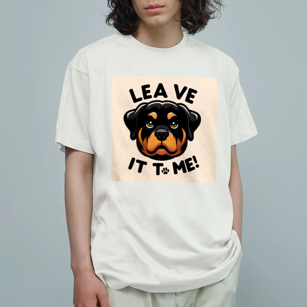 keikei5の力強い表情を見せるロットワイラー🐾 Organic Cotton T-Shirt