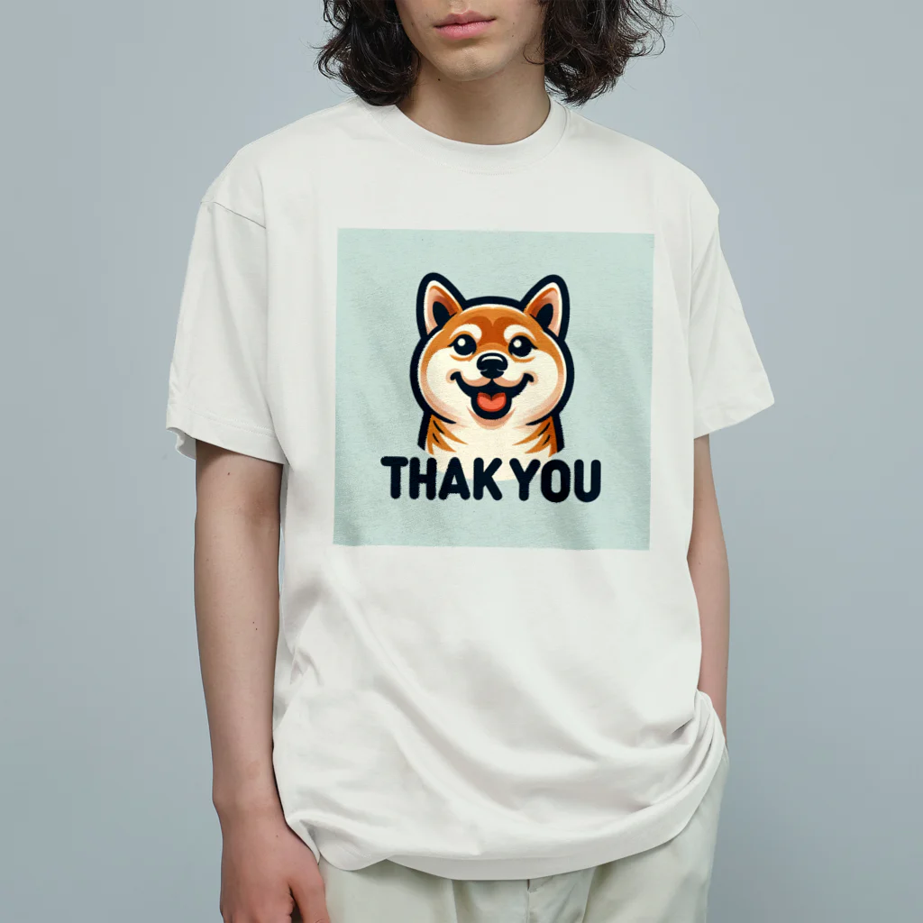 keikei5の魅力的な柴犬 オーガニックコットンTシャツ