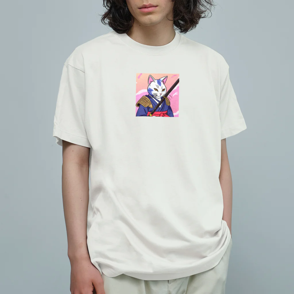 Kousuke2の猫侍 Organic Cotton T-Shirt