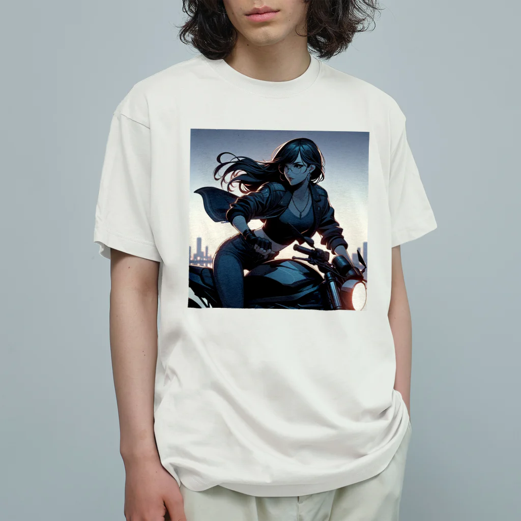 ヨーカズのバイク女子 Organic Cotton T-Shirt