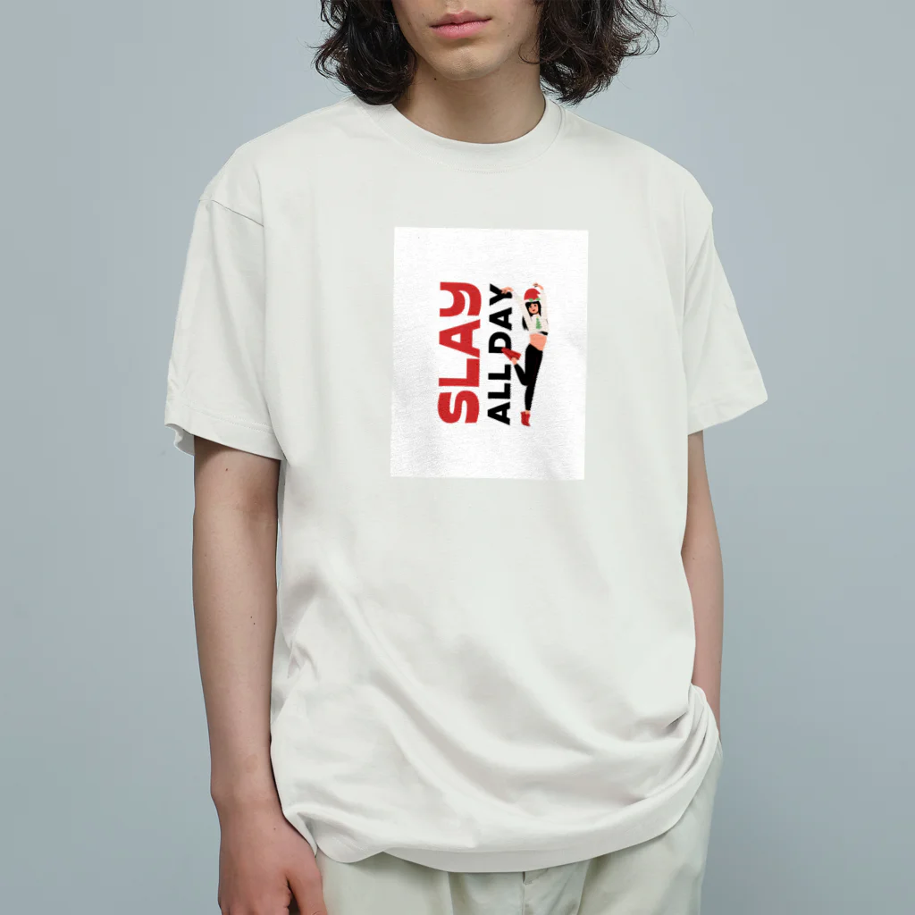 Persona-TechのSLAY ALL DAY オーガニックコットンTシャツ