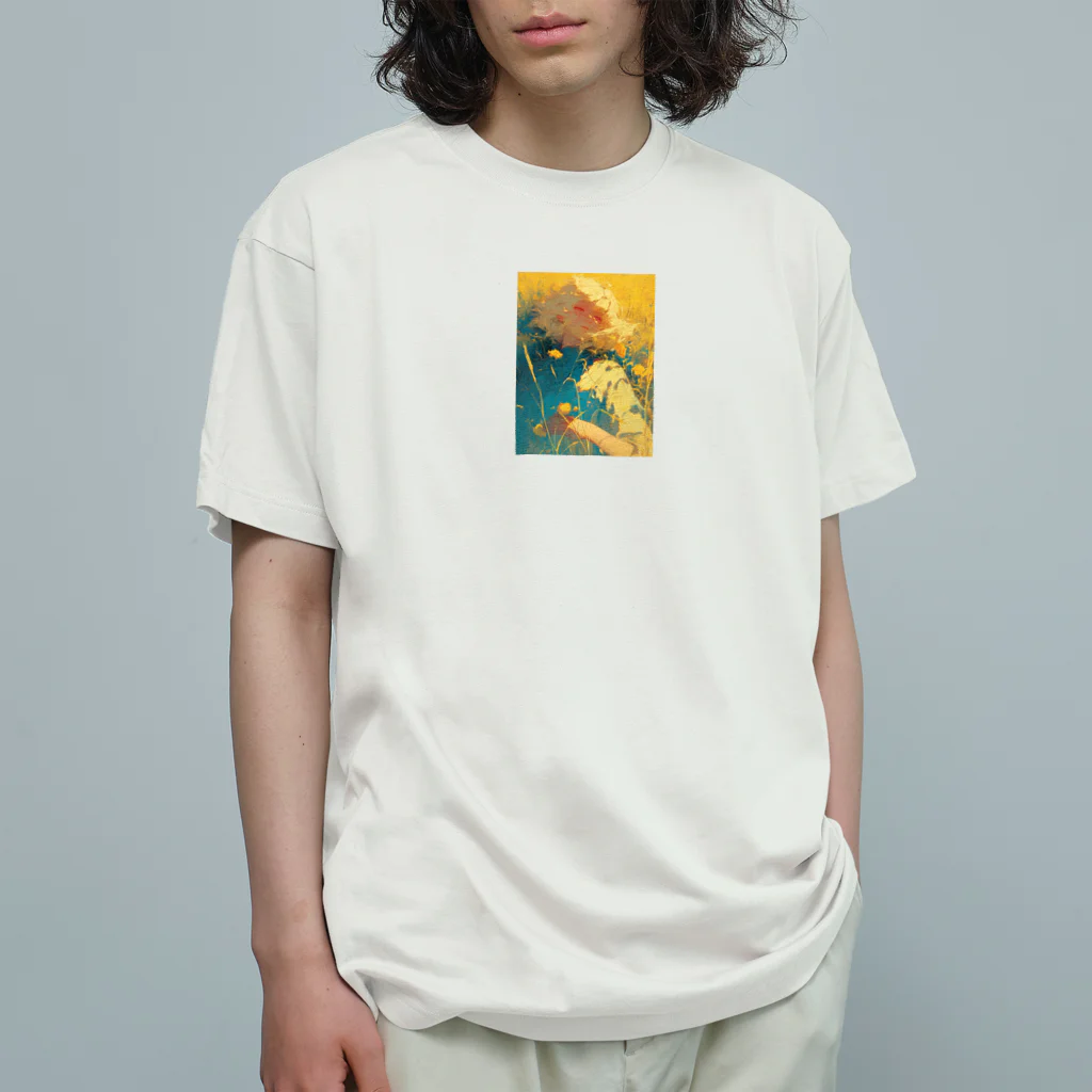 AQUAMETAVERSEの昼寝　なでしこ1478 オーガニックコットンTシャツ