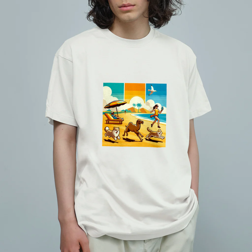 80s_popの80s_pop Running No.4 Organic Cotton T-Shirt