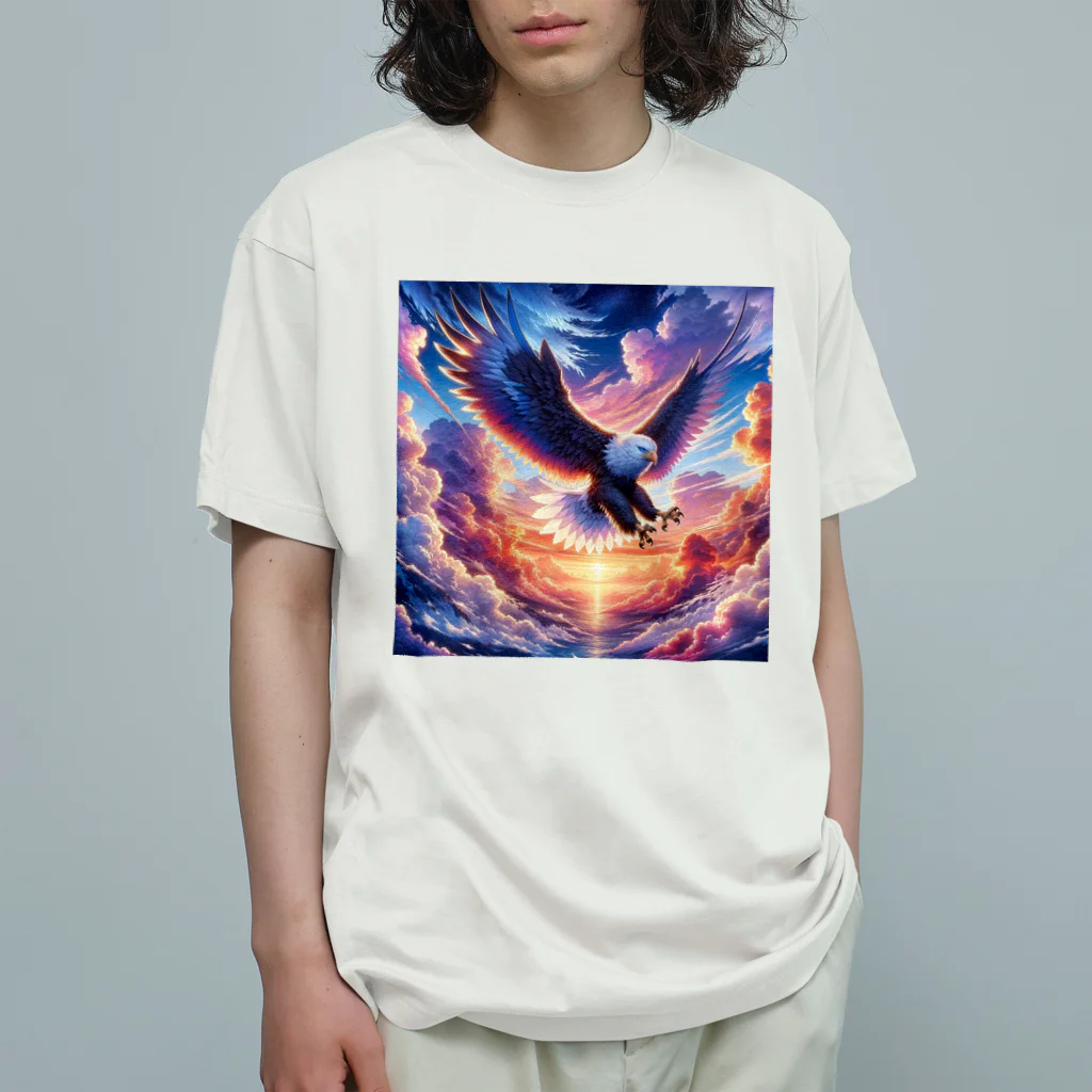 creatoonの空と大鷹 Organic Cotton T-Shirt