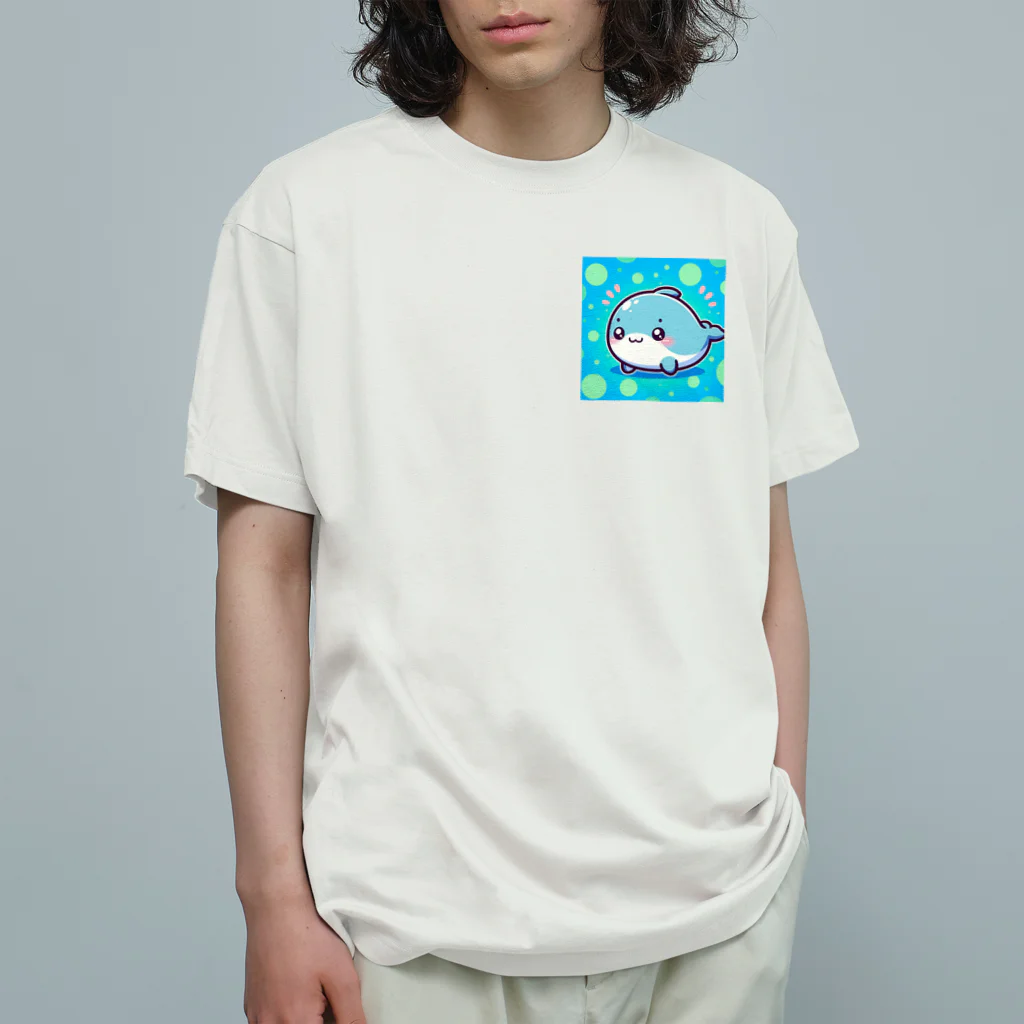 19700241の愛らしいイルカ Organic Cotton T-Shirt